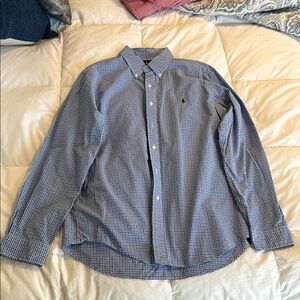 Ralph Lauren Men's Blue Checkered Shirt